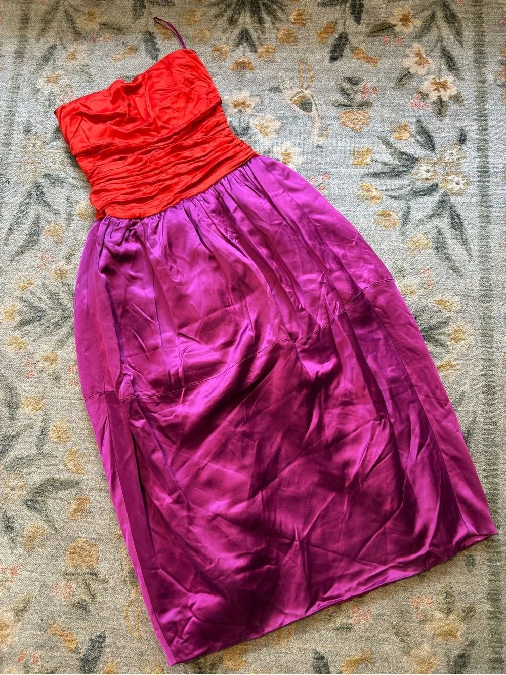 HARBISON Corset Colorblock Designer Dress Size 6